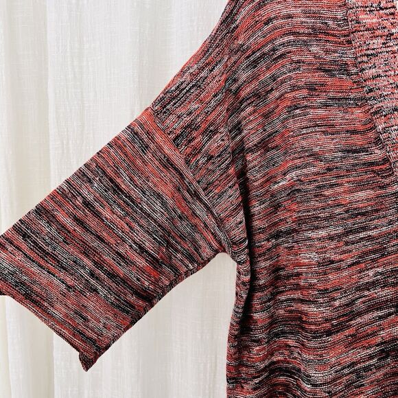 Pure Jill Red Knitted Oversize Cozy Super Soft Cardigan Sweater - Medium - Picture 3 of 9